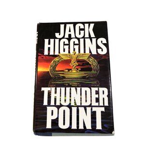 Jack Higgins "Thunder Point" Hardcover Thriller Novel Hardcover Mystery
